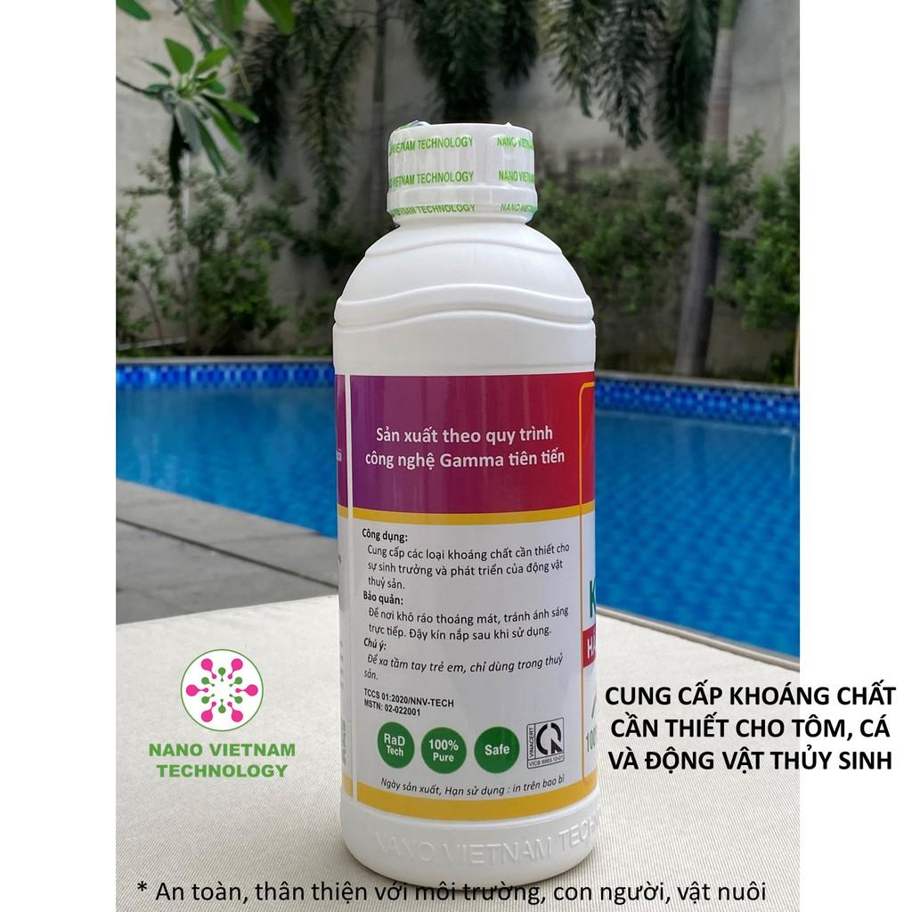 Nano khoáng 100% nguyên chất Nano Vietnam Tech cho tôm, cá và động vật thủy sinh 1100ML