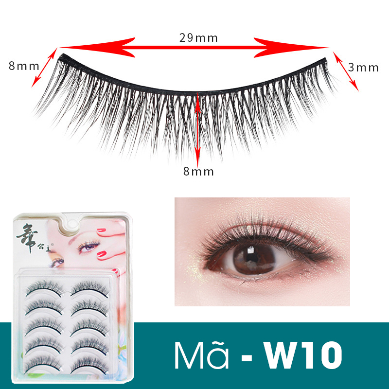 Bộ 5 Cặp Lông Mi Giả 3D Tự Nhiên Siêu Đẹp Chuyên Cho Makeup