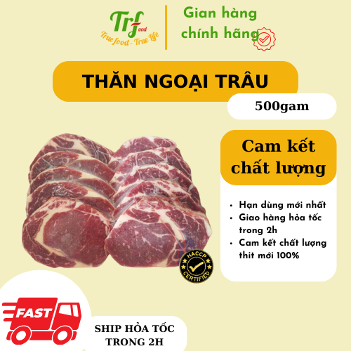 Thịt Thăn Trâu Nhập Khẩu Khay 500G Làm Bít Tết Ngon, Mềm, Mua 1 Tặng 1 Sốt Bbqsteak Chỉ Giao Hỏa Tốc Hn