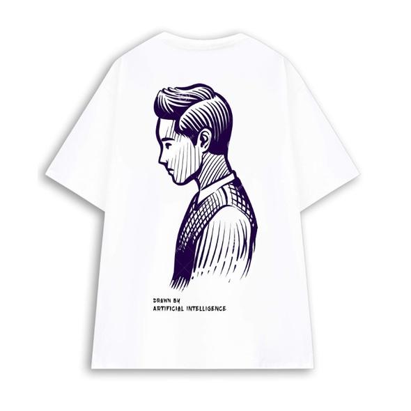 Áo thun UNISEX locobrand form rộng TRẮNG BASIC