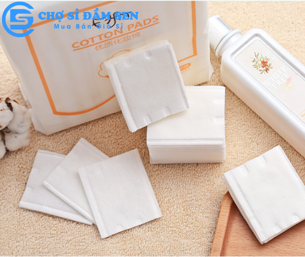 Bông tẩy trang 3 lớp Cotton Pad Túi 222 miếng 100% bông tự nhiên G386-BongTT-FM