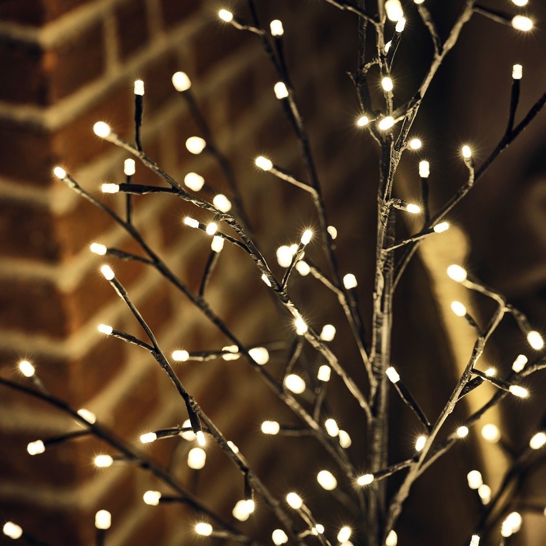 Đèn trang trí hình cây | JYSK Yggdrasil | đồng/PVC | đen | C200cm | 400LED