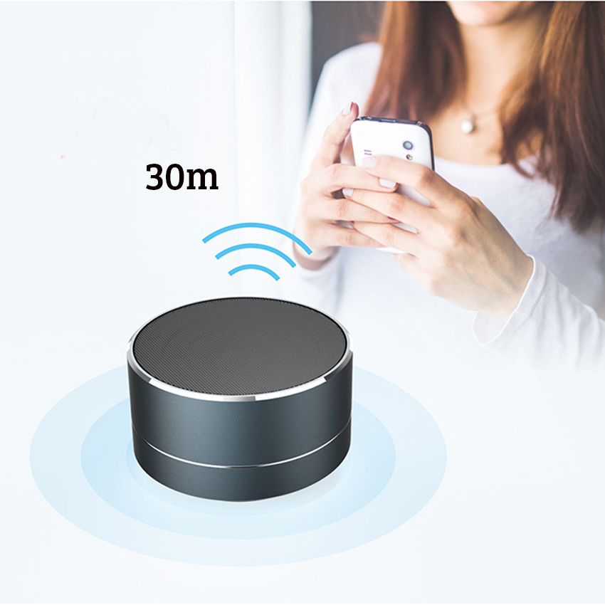 Loa Di Động Bluetooth Mini A10 X2 – Phiên bản nâng cấp- Có Đèn LED - Hỗ trợ nghe bằng USB, loa di động kết nối qua thẻ nhớ.