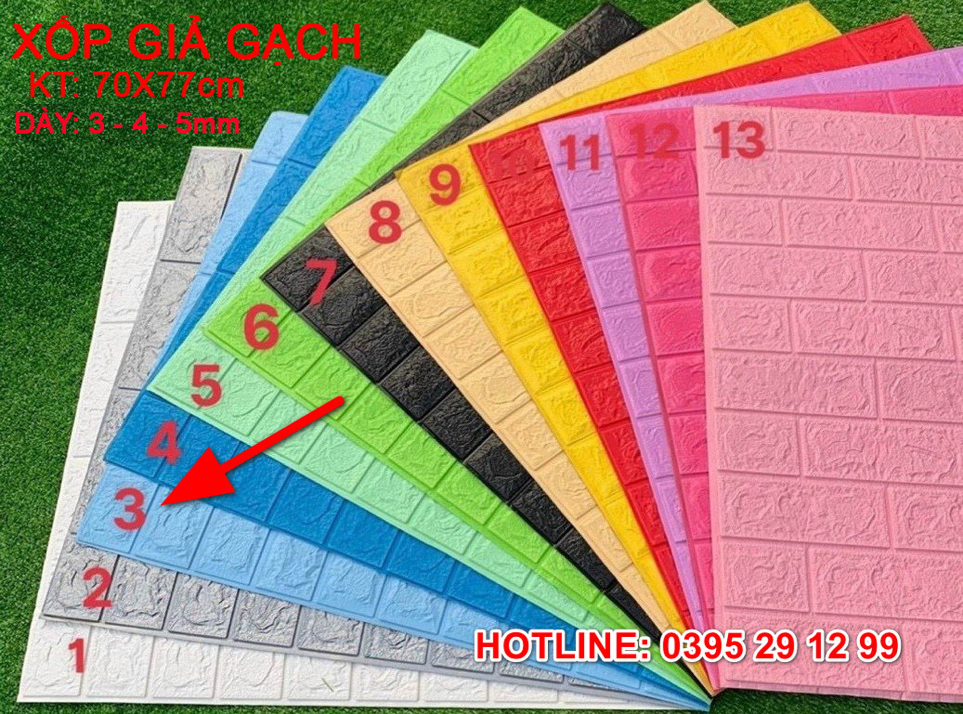 Xốp 3D Dán Tường Giả Gạch 3mm - 4mm - 5mm Kích Thước 70x77cm, Keo Sẵn - Cách Âm - Cách Nhiệt - Chống Nước