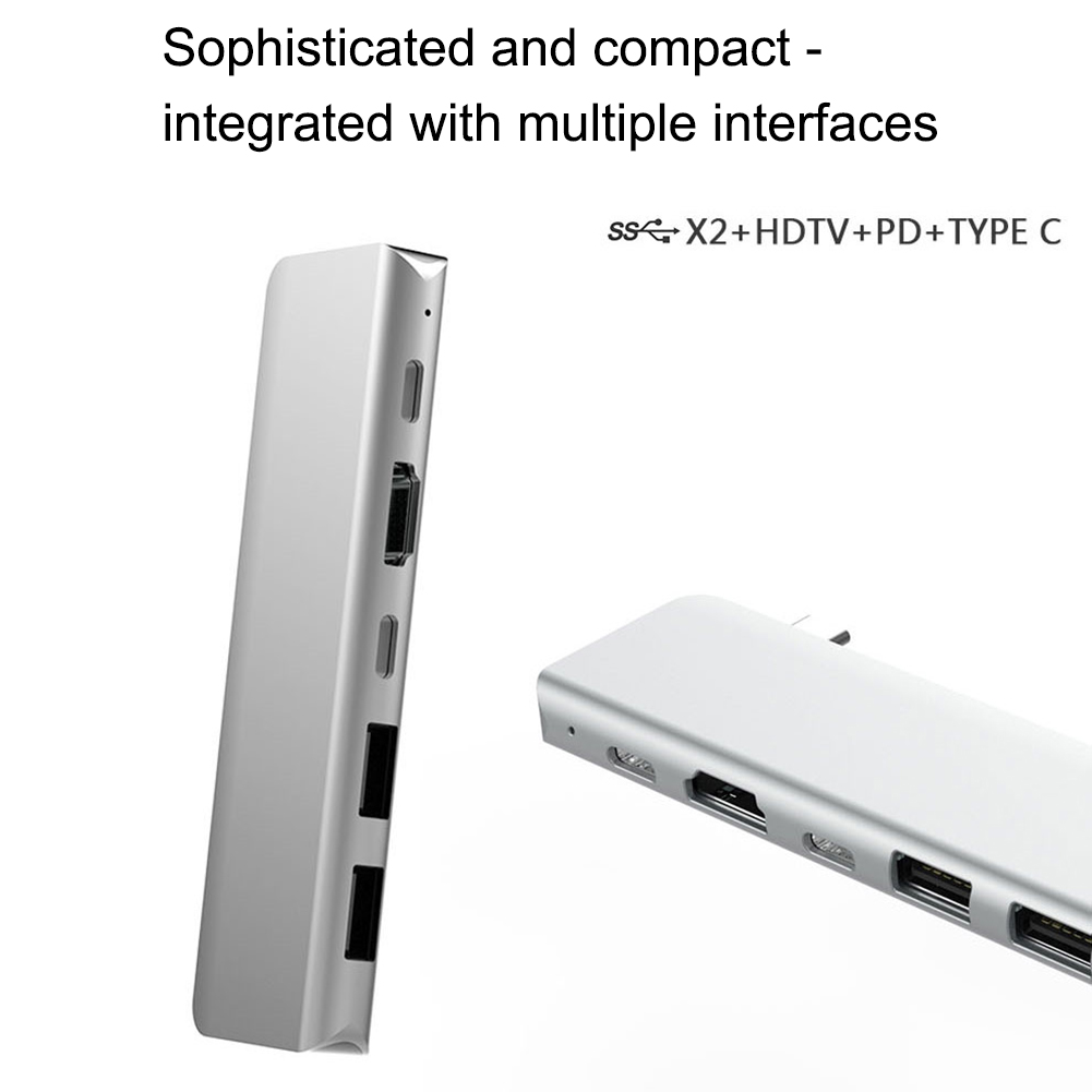 Hub Thunderbolt 3 ra 5 cổng HDMI/ USB 3.0 / PD/ Type-c cho Macbook, Dell XPS - UTH51460