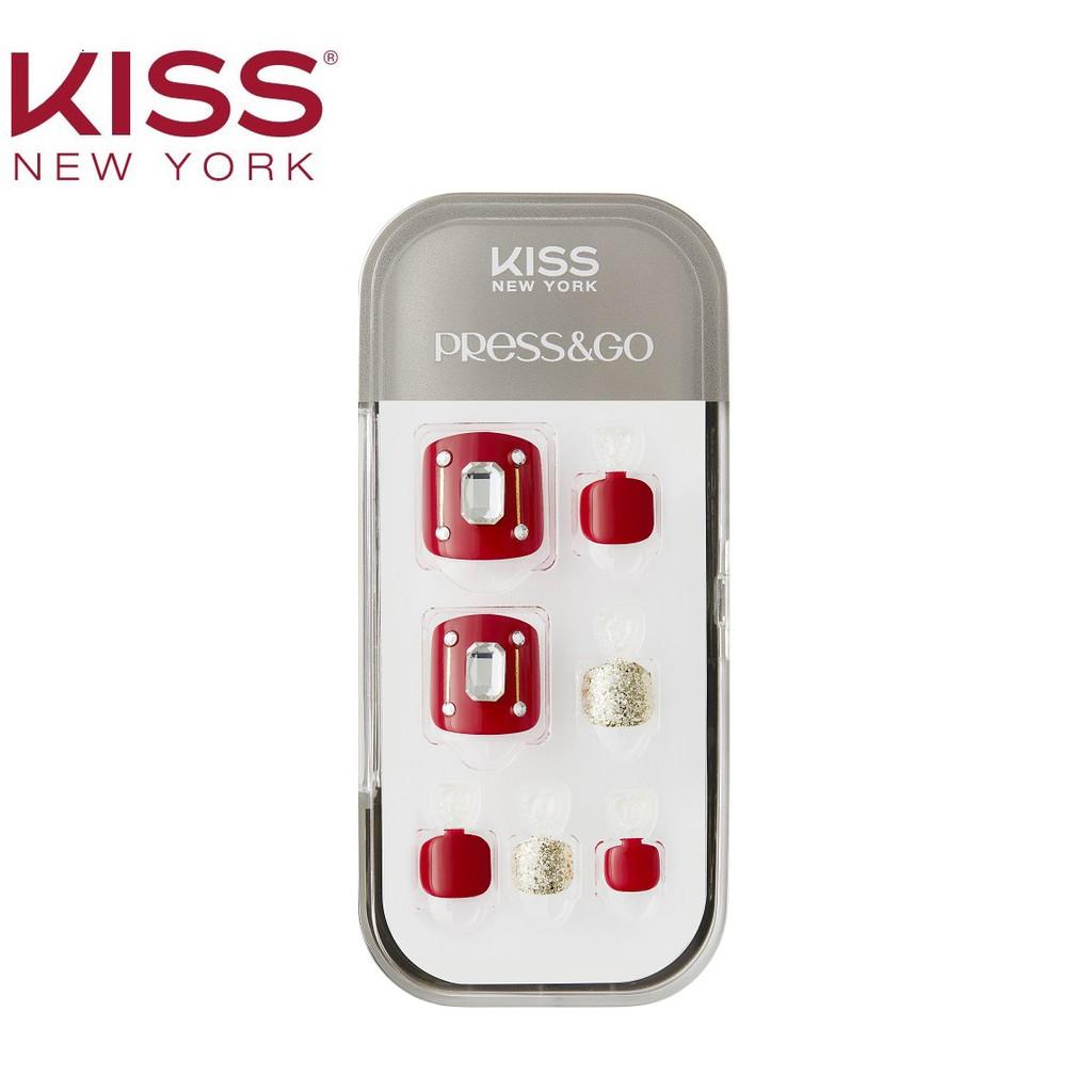 Bộ 24 Móng Chân Gel Tự Dán Press &amp; Go Kiss New York Nail Box - Hera (KPT25K)