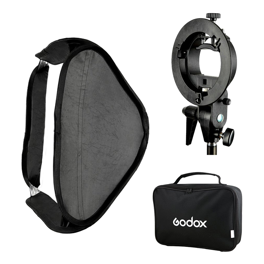 Godox Smart Softbox (40 x 40cm) With Godox S Shape Adapter - Hàng Nhập Khẩu