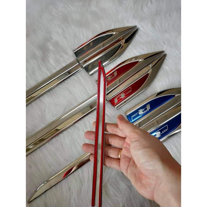 Bộ ốp 2 Mang Cá Hợp Kim Không Gỉ Trang Trí Xe Hơi, Lắp Cho Các Dòng Xe, Phong Cách Thể Thao, Sang Trọng
