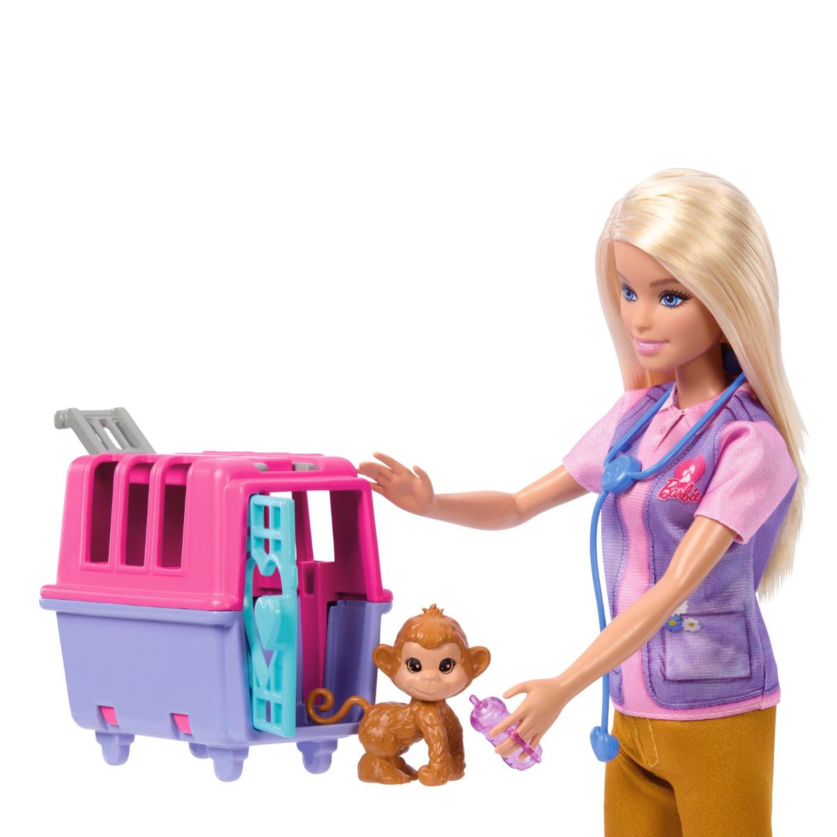 Đồ Chơi Búp Bê Barbie Và Trạm Cứu Hộ Động Vật BARBIE HRG50