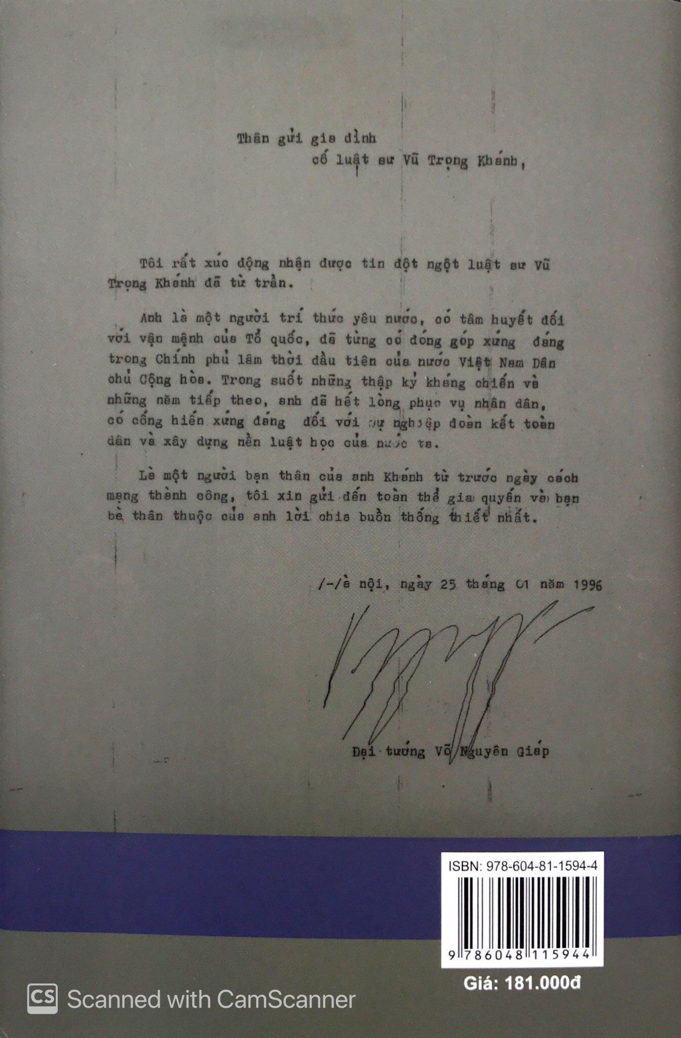 Luật Sư Vũ Trọng Khánh: Cuộc Đời Và Sự Nghiệp