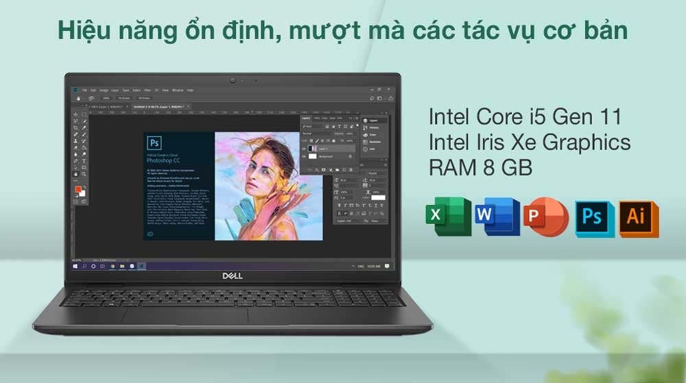 Laptop Dell Inspiron 3520 N5I5122W1 (Core i5 1235U/ 8GB/ 256GB SSD/ 15.6inch Full HD/ Windows 11 Home/ Black) - Hàng chính hãng