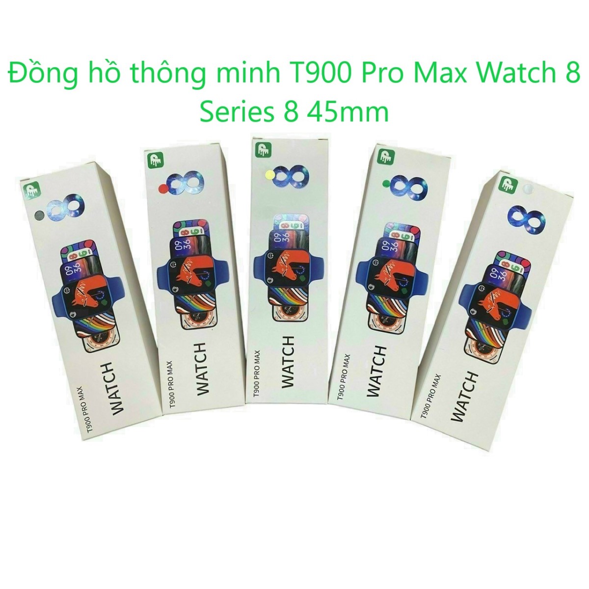 Đồng hồ thông minh T900 Pro Max Watch 8 Series 8 45mm nghe gọi chống nước thay hình nền tràn viền