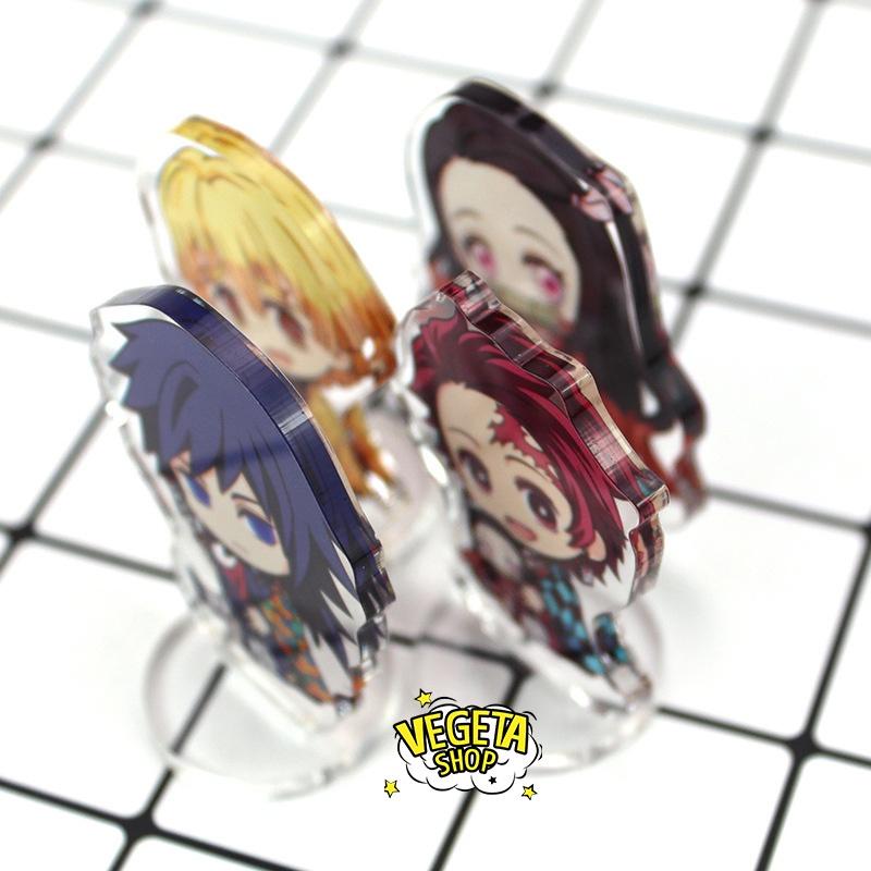 Mô Hình Tượng Standee Acrylic Mica 2 mặt - Set 9 Standee Naruto One Piece Conan Mob Psycho 100 Attack on Titan Kimetsu