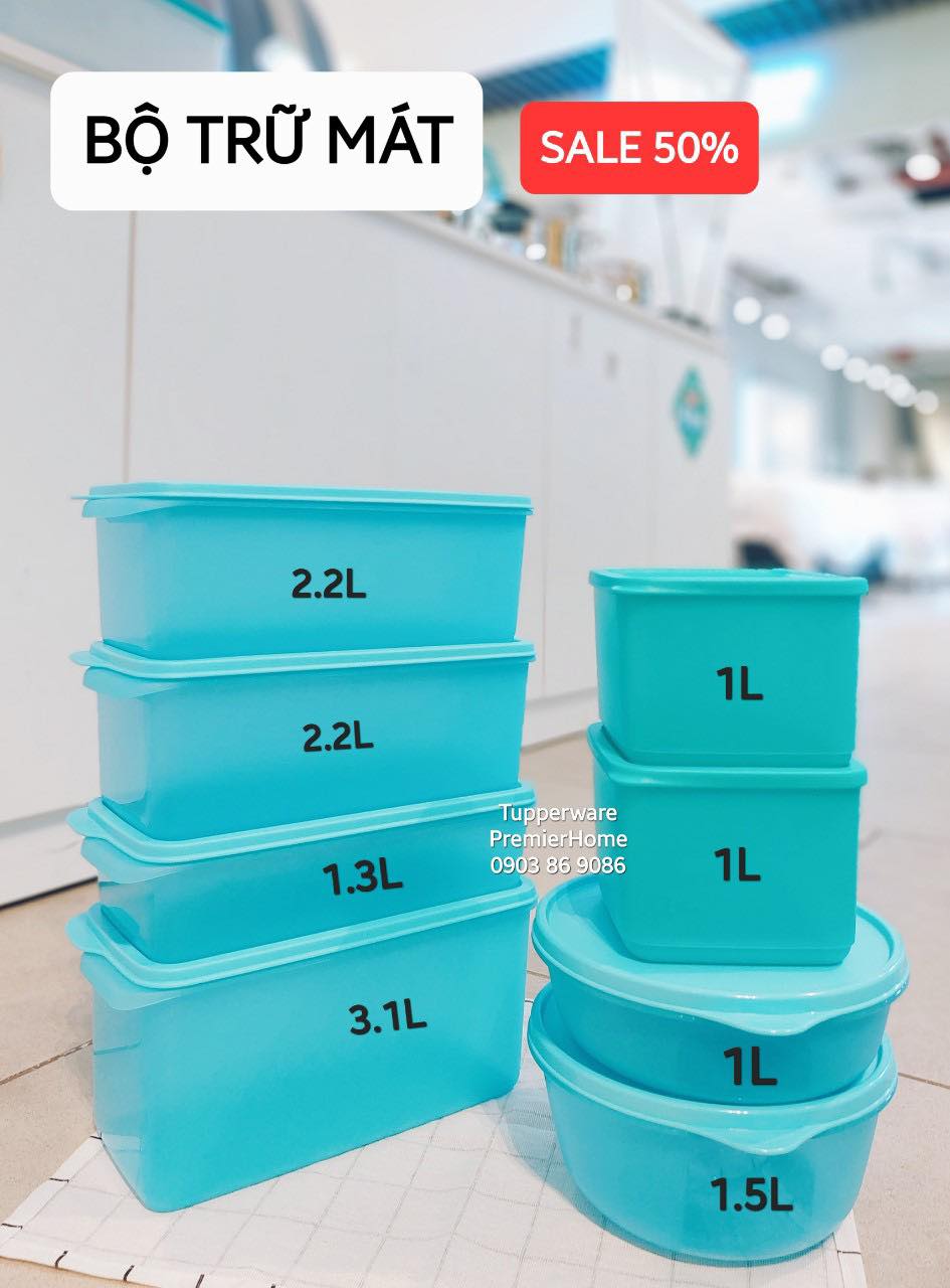 Bộ hộp trữ mát Tupperware Freshia