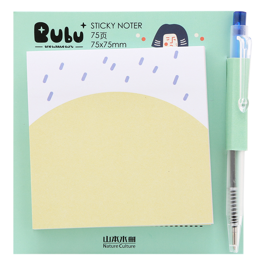 Giấy Note Vuông - Kèm Bút Bubu BLTP-0053