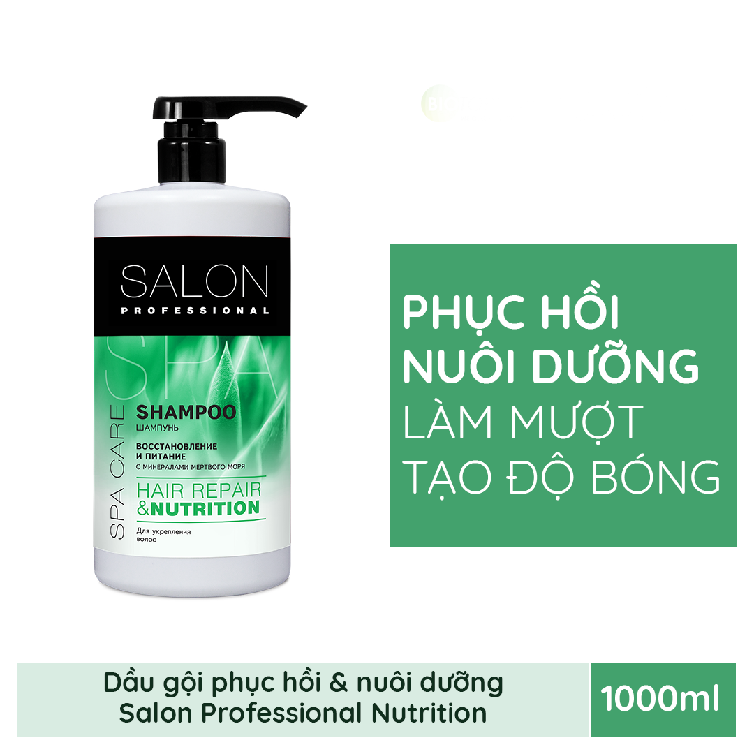 Dầu gội Salon Professional phục hồi và nuôi dưỡng tóc 1000ml