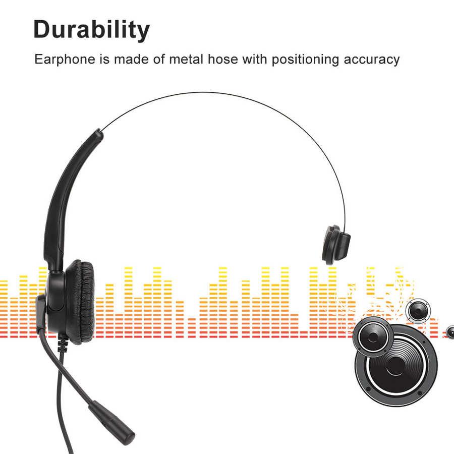 3.5Mm H500 Gọi Trung Tâm Dịch Vụ Tai Nghe Điện Thoại Giao Thông Tai Nghe Chụp Tai Khách Hàng Giao Tiếp Nóng 360 Độ Tai Nghe Máy Tính