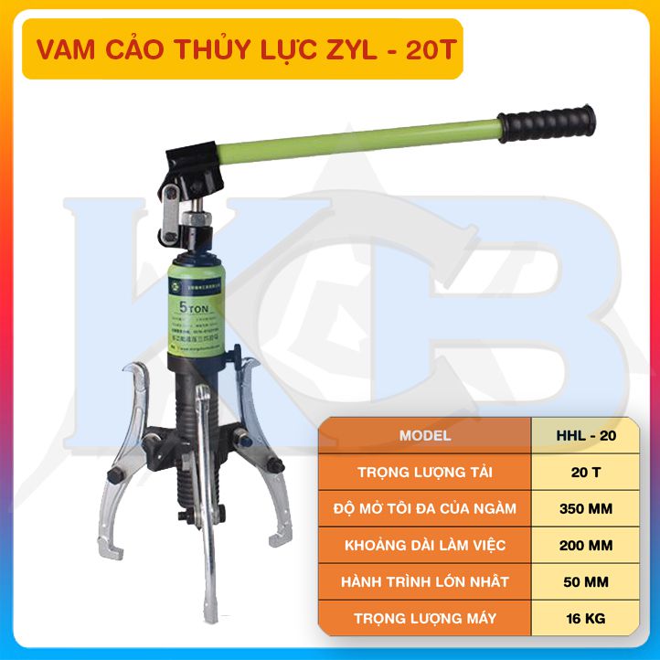 Vam cảo thủy lực 10 tấn , cảo 3 chấu