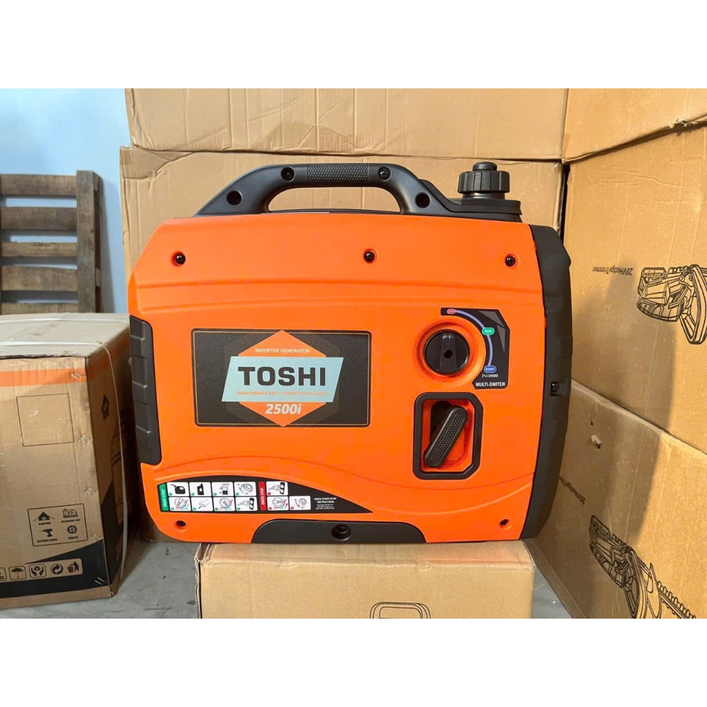 Máy Phát Điện TOSHI inverter 2200W Tiết Kiệm Điện Nổ Êm Máy Nhẹ Chạy Điều Hòa Phù Hợp Với Gia Đình