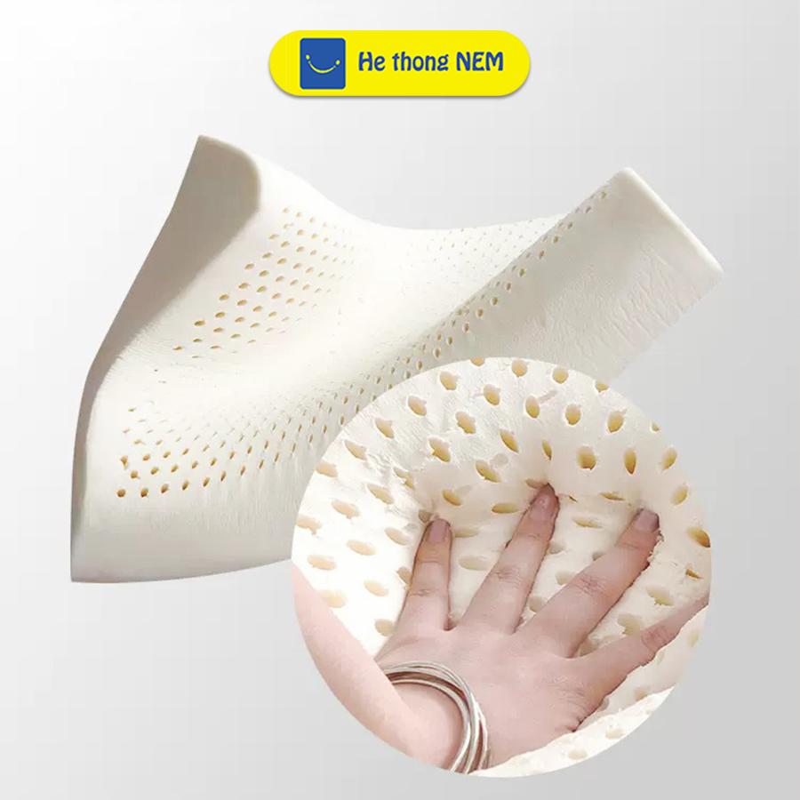 Ruột Gối Cao Su Non Người Lớn SERENA Gối Nằm Dễ Ngủ Ngon Cao Su Lượn Sóng Non Thiên Nhiên Chống Ngáy Đau Mỏi Cổ Vai Gáy
