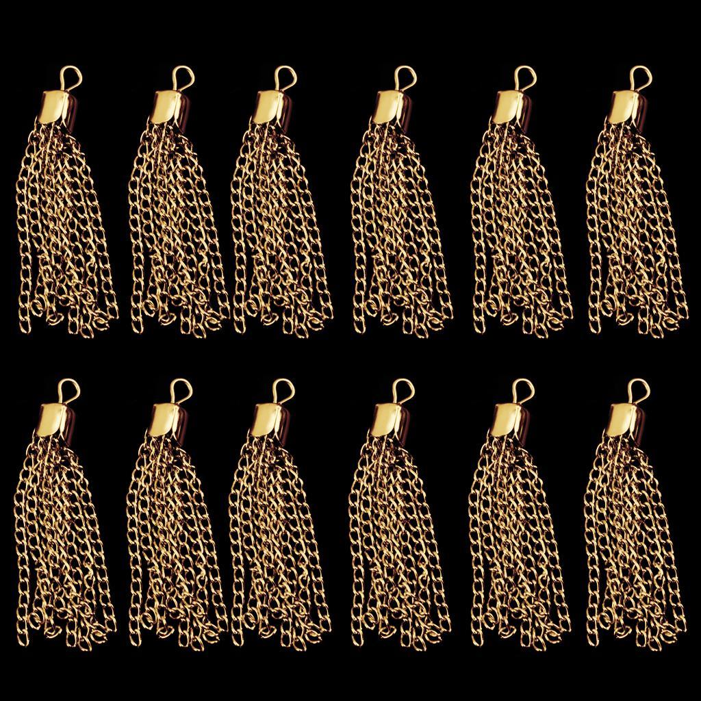 3-6pack 12pcs Tassel Charms Pendants Jewelry Making Findings Crafts DIY NEW