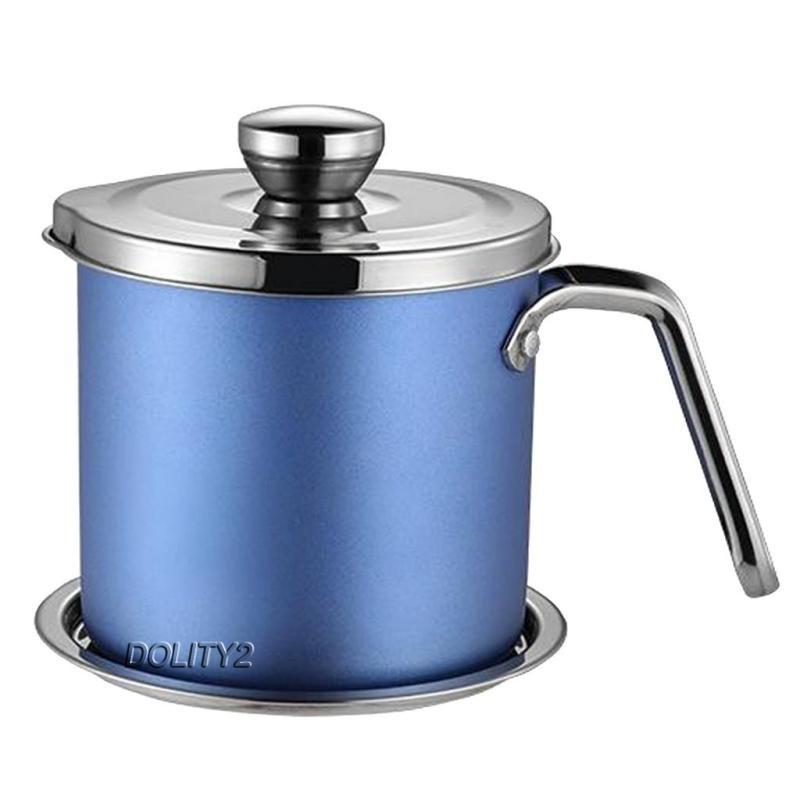 Bộ 2 Hộp Đựng Dầu Mỡ 1.6l / 2l Bằng Thép Không Gỉ Dung Tích 1.6l