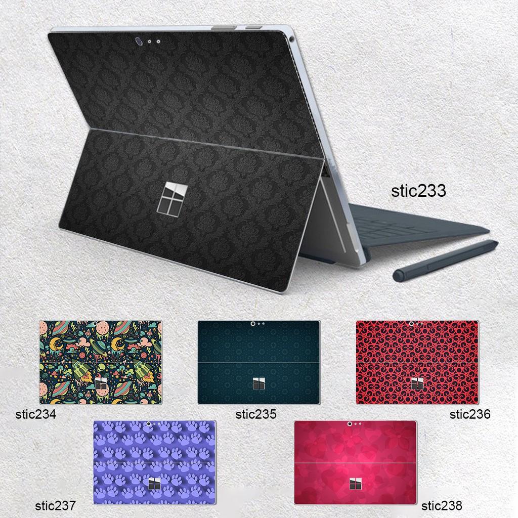 Skin dán hình Hoa văn sticker x38 cho Surface 3 2015; Go, Go 2, Go 3; Pro 2 3 4 5 6 7 8 X