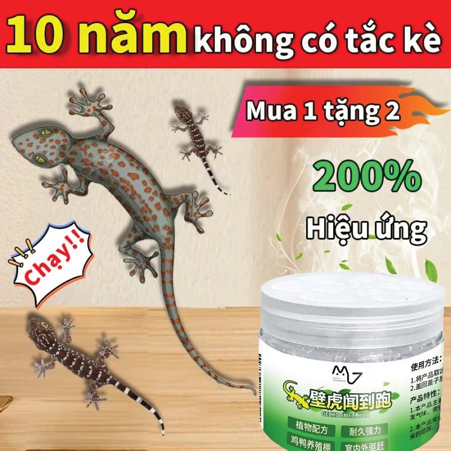 Mua 1 tặng 2 GECKO thuốc đuổi thằn lằn, tắc kè trong nhà 120g, an toàn và không có hóa chất