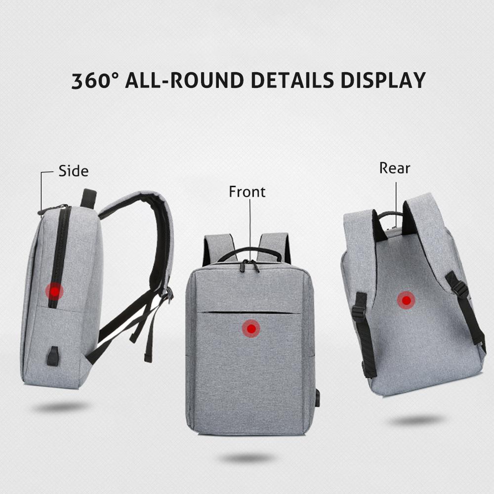 Cổng Sạc USB Laptop Du Lịch Ba Lô Bền Công Suất Lớn Kinh Doanh Riêng Biệt Ba Lô Phù Hợp Với 15/17 Inch Túi Máy Tính