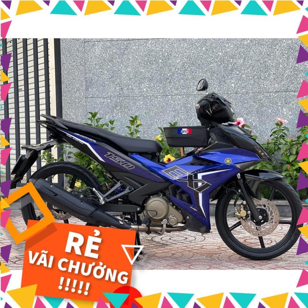 Tem Rời Exciter 150 Mẫu Sọc Xanh Đen Trắng Chữ EX To