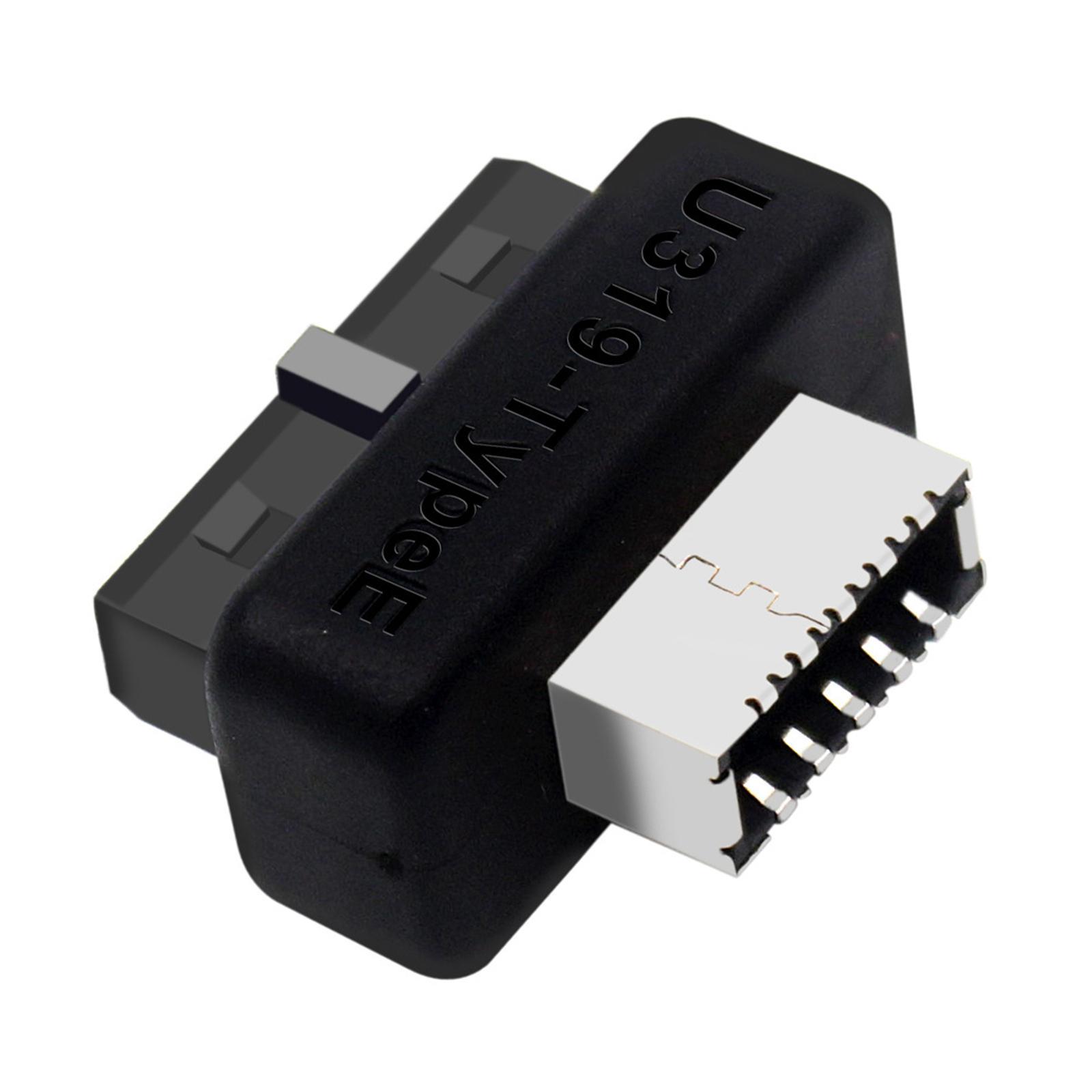 USB Front Panel Adapter, USB 3.1 Type E Key A to USB 3.0 20Pin Header Converter, Durable USB 3.1 3.2 Type -pin A Key Front Panel Adapter