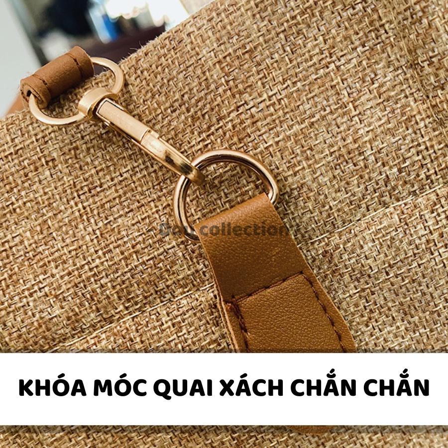 Túi Xách Nữ (Túi Tote) Kẻ Sọc Đeo Vai Form Lớn Đi Học &amp; Công Sở Phong Cách Thời Trang Hàn Quốc - Mã XT060