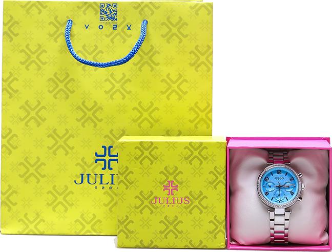 Đồng hồ Nữ Julius Hàn Quốc Ju1208 Mặt xanh
