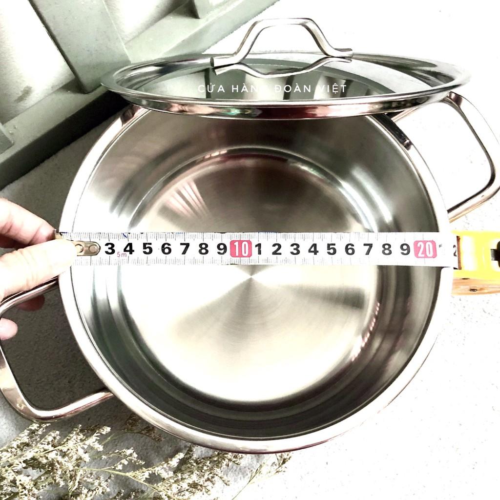 Nồi Inox FiveStar 3 Đáy Nắp Inox 20cm - Siêu Đẹp Siêu Bền