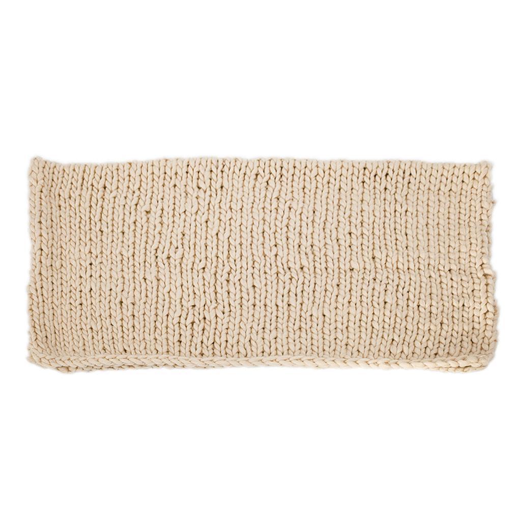 New Handmade Chunky Knitted Blanket Wool Thick Decor 120*150