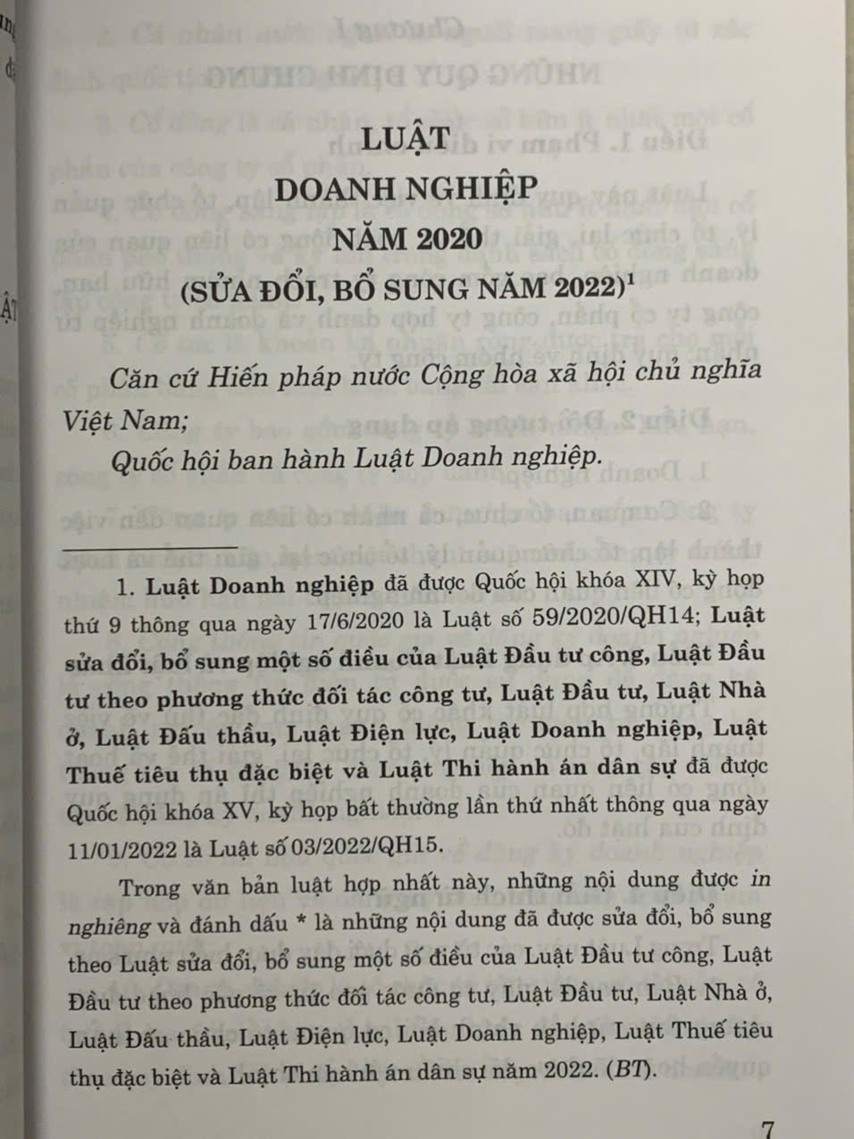 Luật Doanh Nghiệp (Hiện Hành)