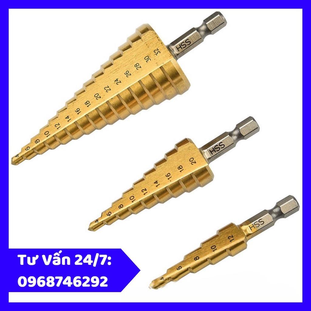 Mũi Khoan Tháp Mạ Titan Chuôi Lục Giác