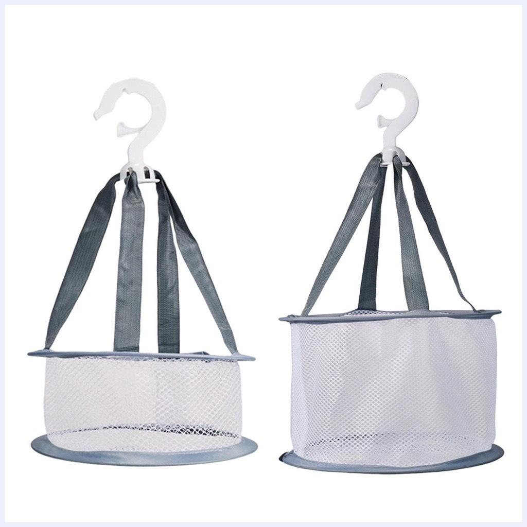 Túi lưới phơi cọ trang điểm GECOMO phơi mút, túi phơi gấp gọn có móc treo xoay - Hity Beauty