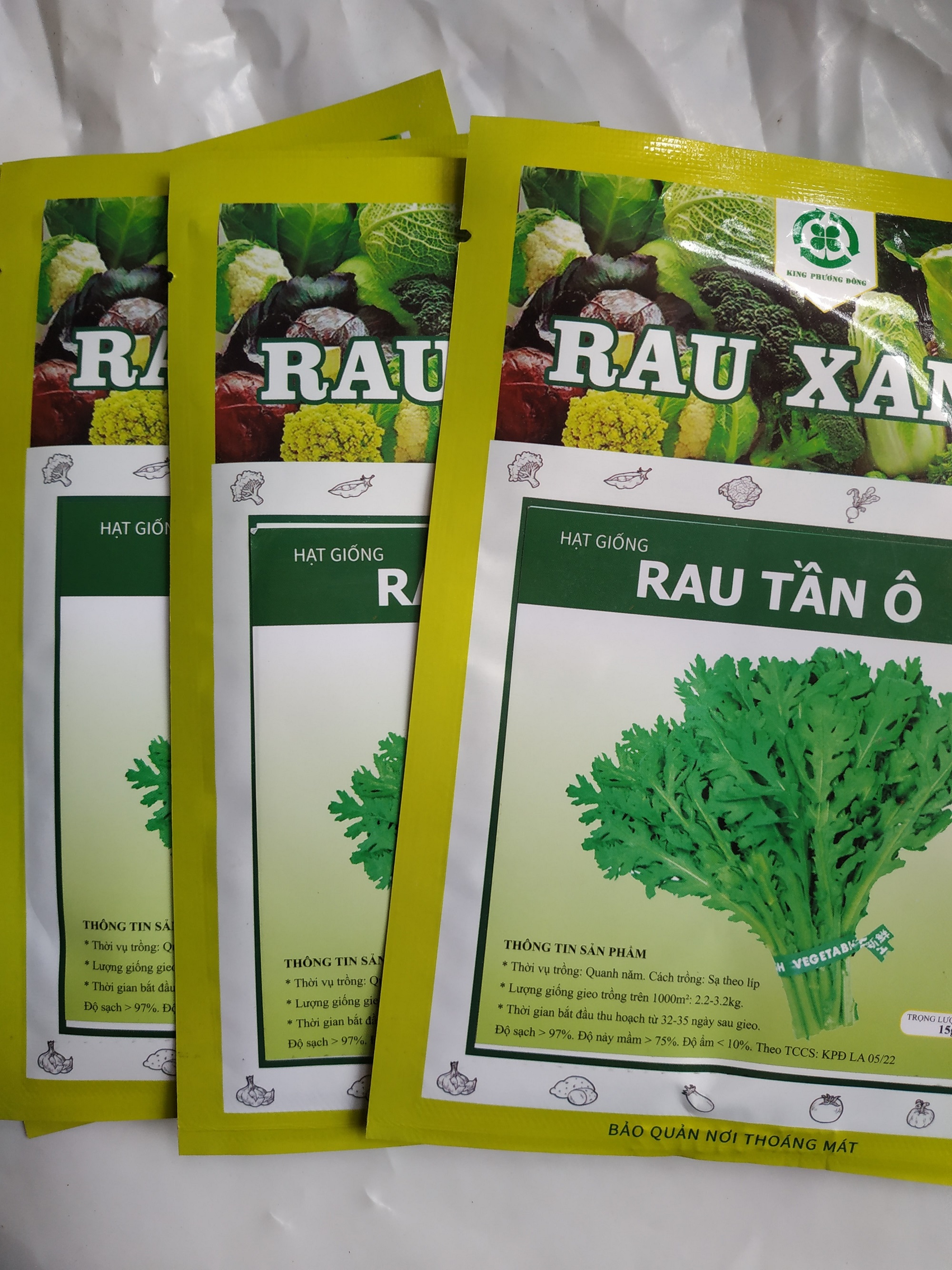 Combo 10 gói Hạt giống RAU TẦN Ô - gói 15 gram