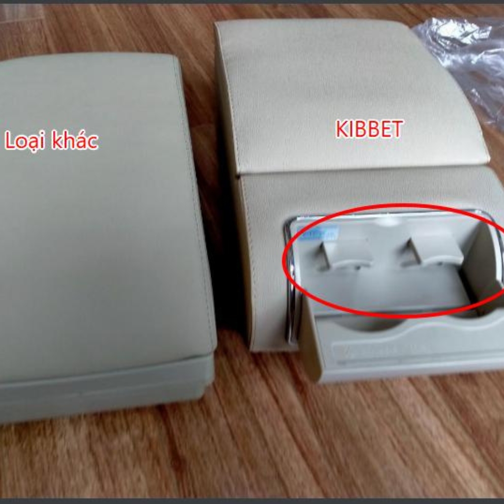Hộp tỳ tay Xpander, bệ tỳ tay Xpander tích hợp cổng USB màu đen và kem Kibbet