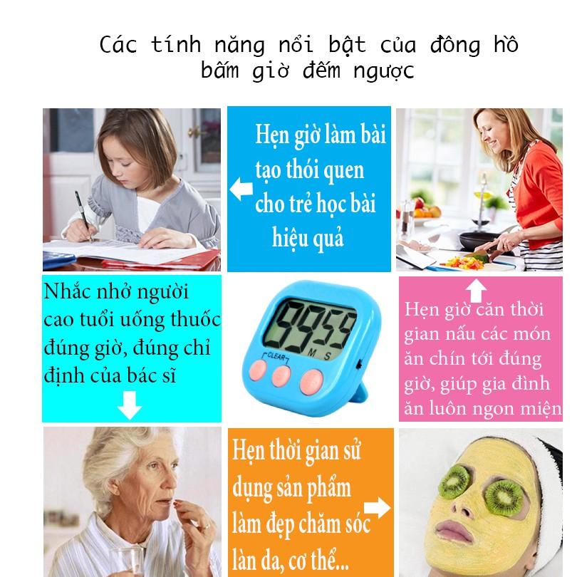 Đồng Hồ Bấm Giờ Đếm Ngược Có Giá Đỡ