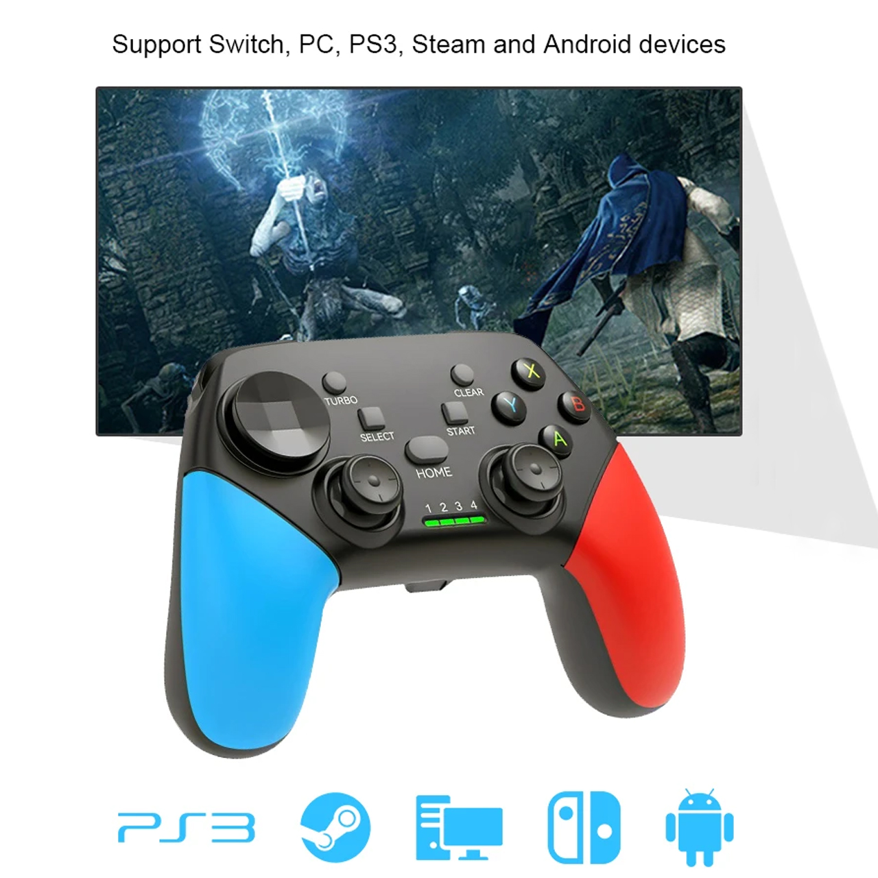 Tay cầm chơi game Bluetooth không dây Vinetteam G9 có rung bộ điều khiển chơi game chuyên dụng cho máy chơi game Switch Console - hàng chính hãng