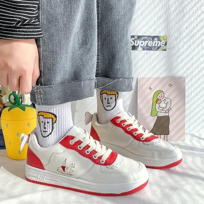 Giày trắng nữ hàn quốc, giày thể thao, giày thường, giày thể thao