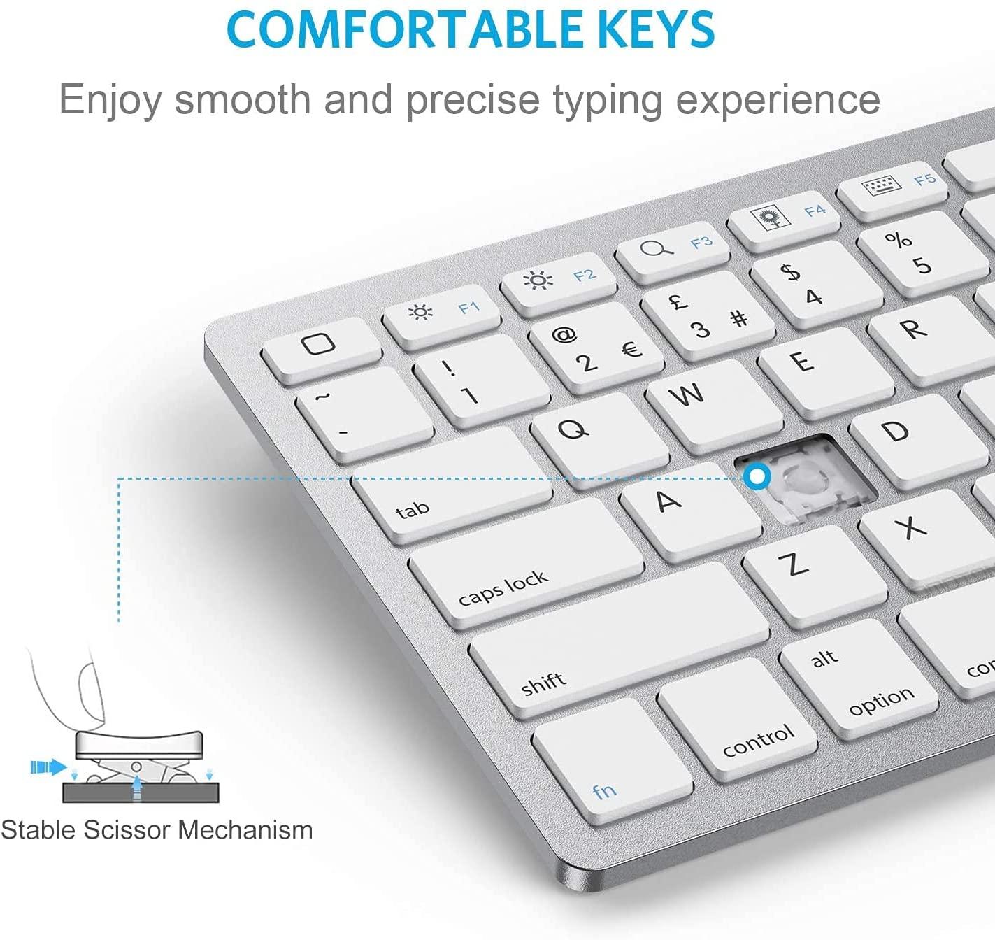 Bàn Phím Bluetooth Cho iPad, Đa Năng & Di Động Bàn Phím Không Dây, Tương Thích Với Máy Tính Bảng Android PC Windows Máy Tính