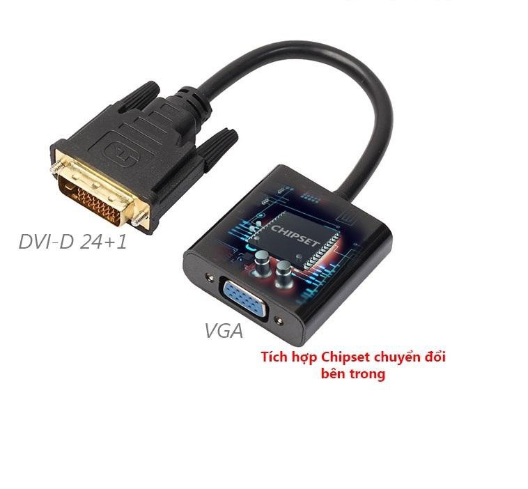 Cáp chuyển đổi DVI-D 24+1 sang VGA Female