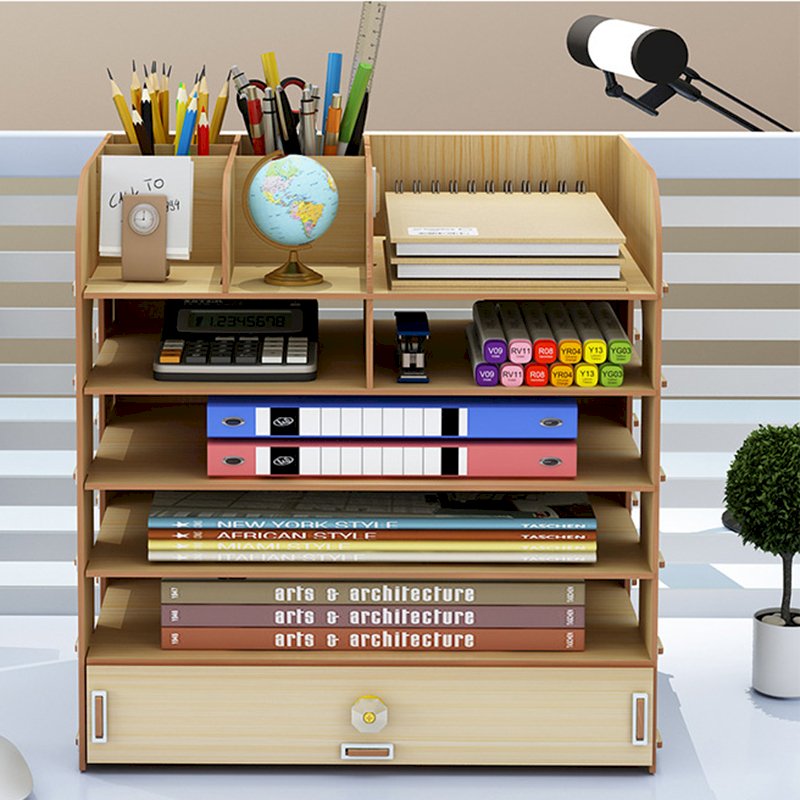 Kệ Sách 6 Tầng Ghép