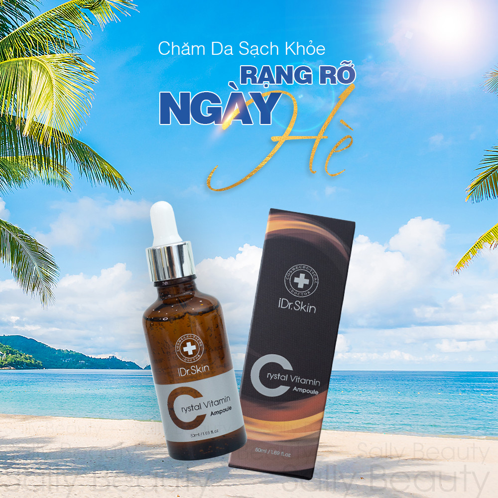 Tinh Chất Serum C Dưỡng Trắng Da Thương Hiệu iDr.Skin - CRYSTAL VITAMIN C AMPOULE SERUM. Tinh Chất Serum C Trắng Sáng - Nâng Tone Da Giúp Da Trắng Sáng Tự Nhiên. Xuất Xứ Hàn Quốc (50ml) Hàng Chính Hãng (50ml)