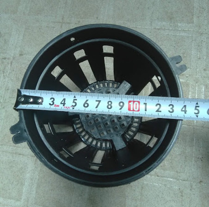 10 chậu nhựa trồng lan đk 14cm