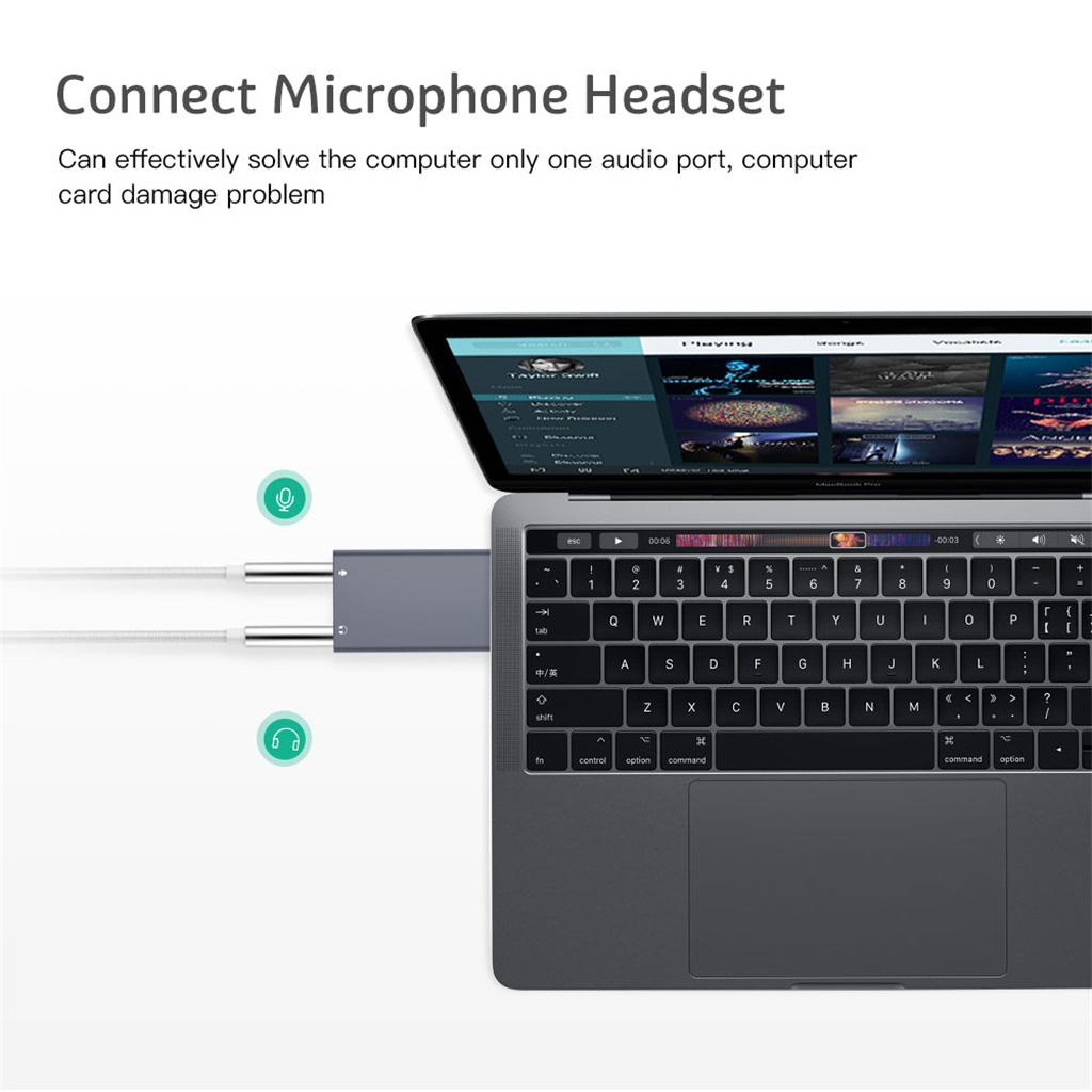 USB 2.0 Virtual 7.1 Channel Audio Sound Card Adapter For Laptop PC