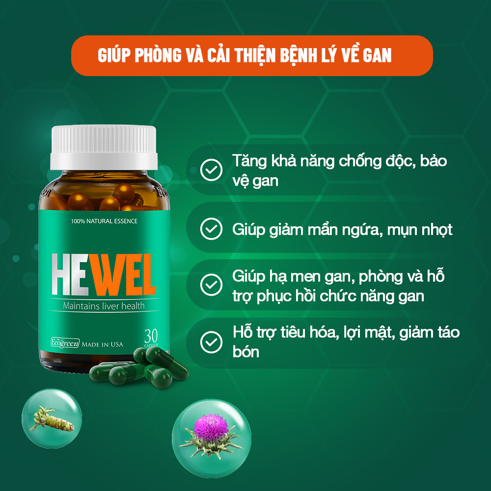 Viên uống HEWEL bổ gan (30 viên)